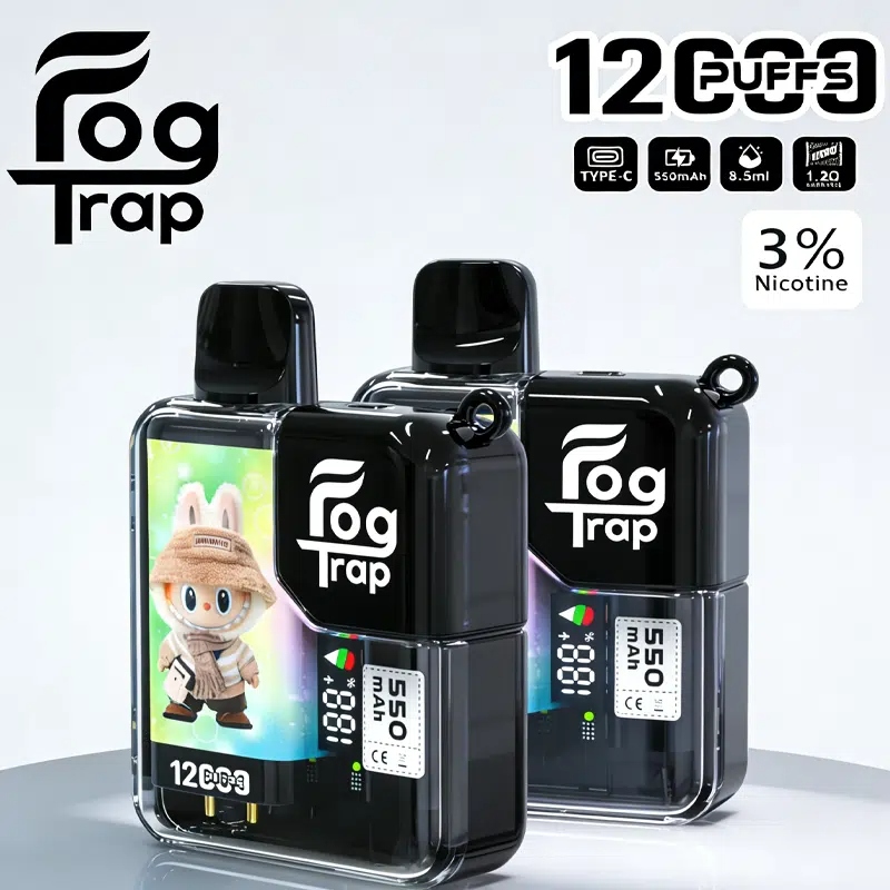 Fog Trap 12000口抛棄式電子煙 | LABUBU & 蠟筆小新聯名款 | 20種口味 | LCD智慧顯示:圖片 4