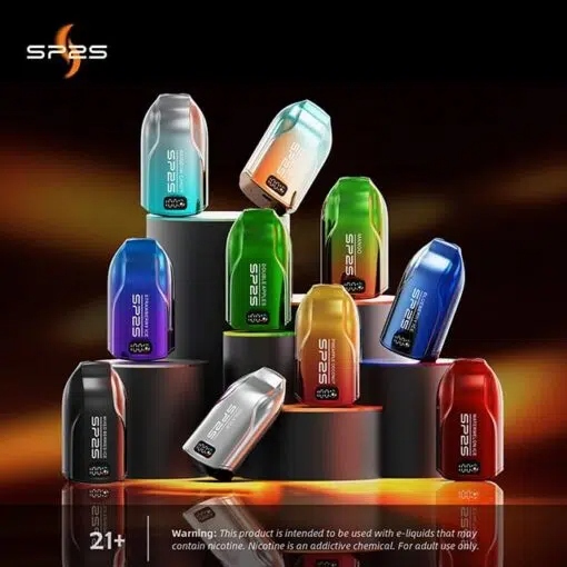 SP2S拋棄式12000口一次性電子煙 | 大容量可充電 | 10種口味 | 3%尼古丁鹽 | 時尚外觀
